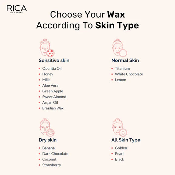 Rica Brazilian Wax with Avocado Butter, Natural & Stripless Wax - 800 ml