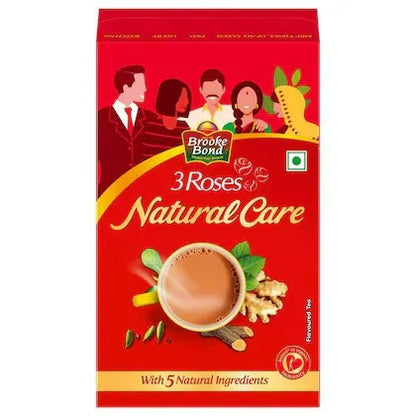 Brooke Bond 3 Roses Natural CareTea With Goodness of 5 Natural Ingredients and Ayurvedic Herbs - 250 gm