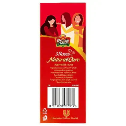 Brooke Bond 3 Roses Natural CareTea With Goodness of 5 Natural Ingredients and Ayurvedic Herbs - 250 gm