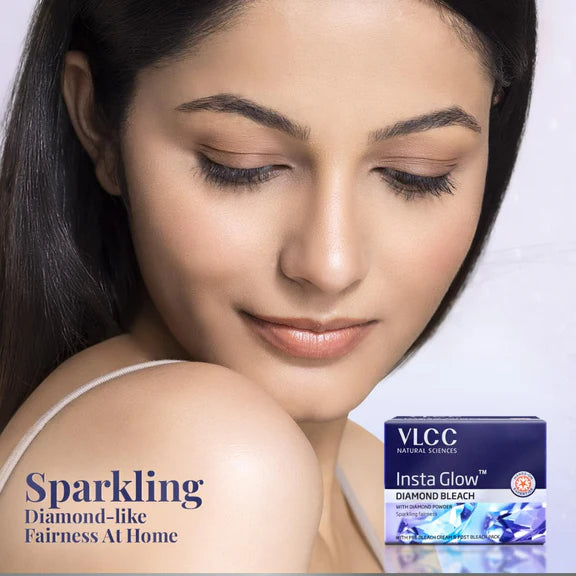 VLCC Insta Glow Diamond Bleach - 402 gm