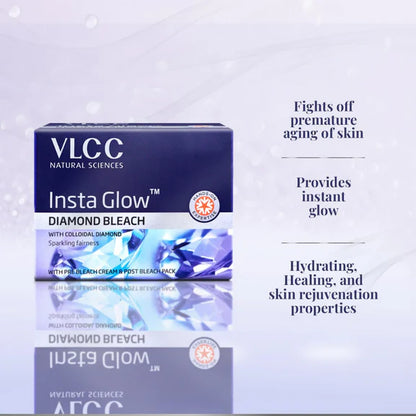 VLCC Insta Glow Diamond Bleach - 402 gm