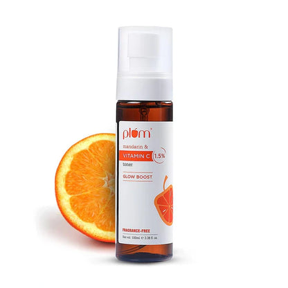 Plum 1.5% Vitamin C Toner with Mandarin for Glowing Skin - 100 ml