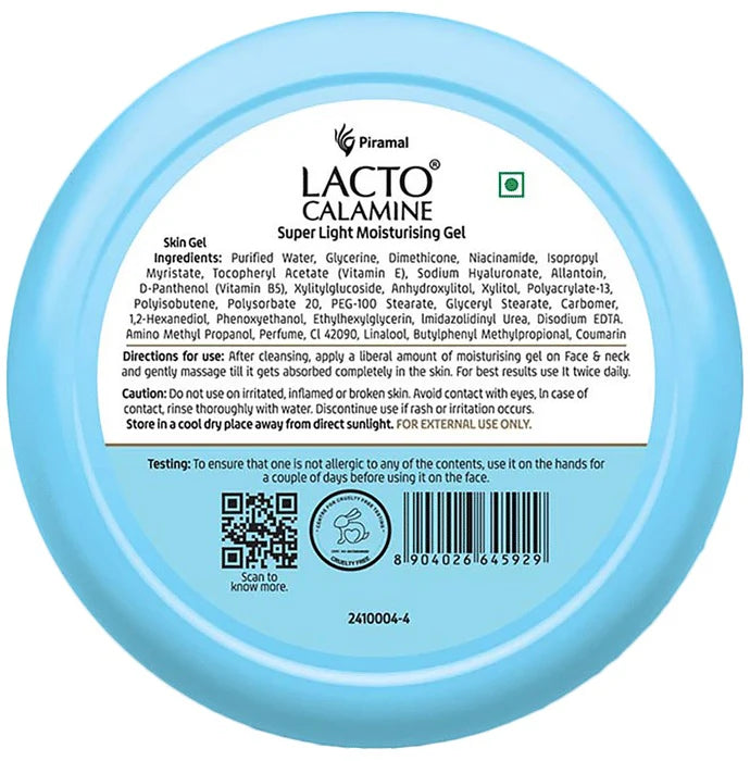 Lacto Calamine Light Moisturizing Gel - 150 gm