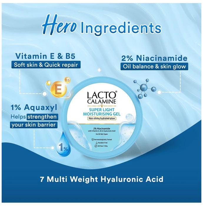 Lacto Calamine Light Moisturizing Gel - 150 gm