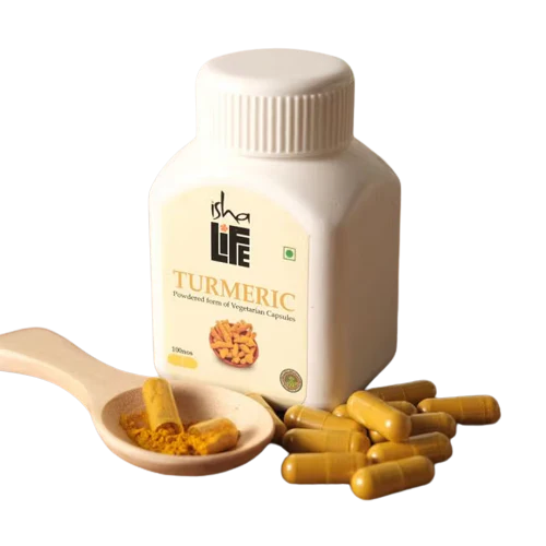 Isha Life Turmeric Powdered Form Of Vegetarian Capsules