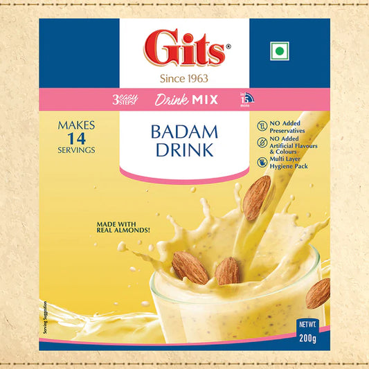 Gits Badam Drink Mix - 200 Gm