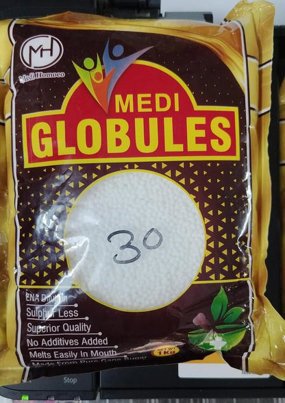Medi Homeopathy Globules/ Blank Pellets (Size 30) - 450 gm