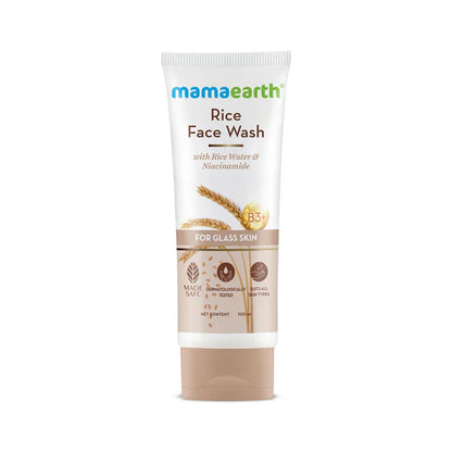 Mamaearth Rice Face Wash With Rice Water & Niacinamide - 100 ml