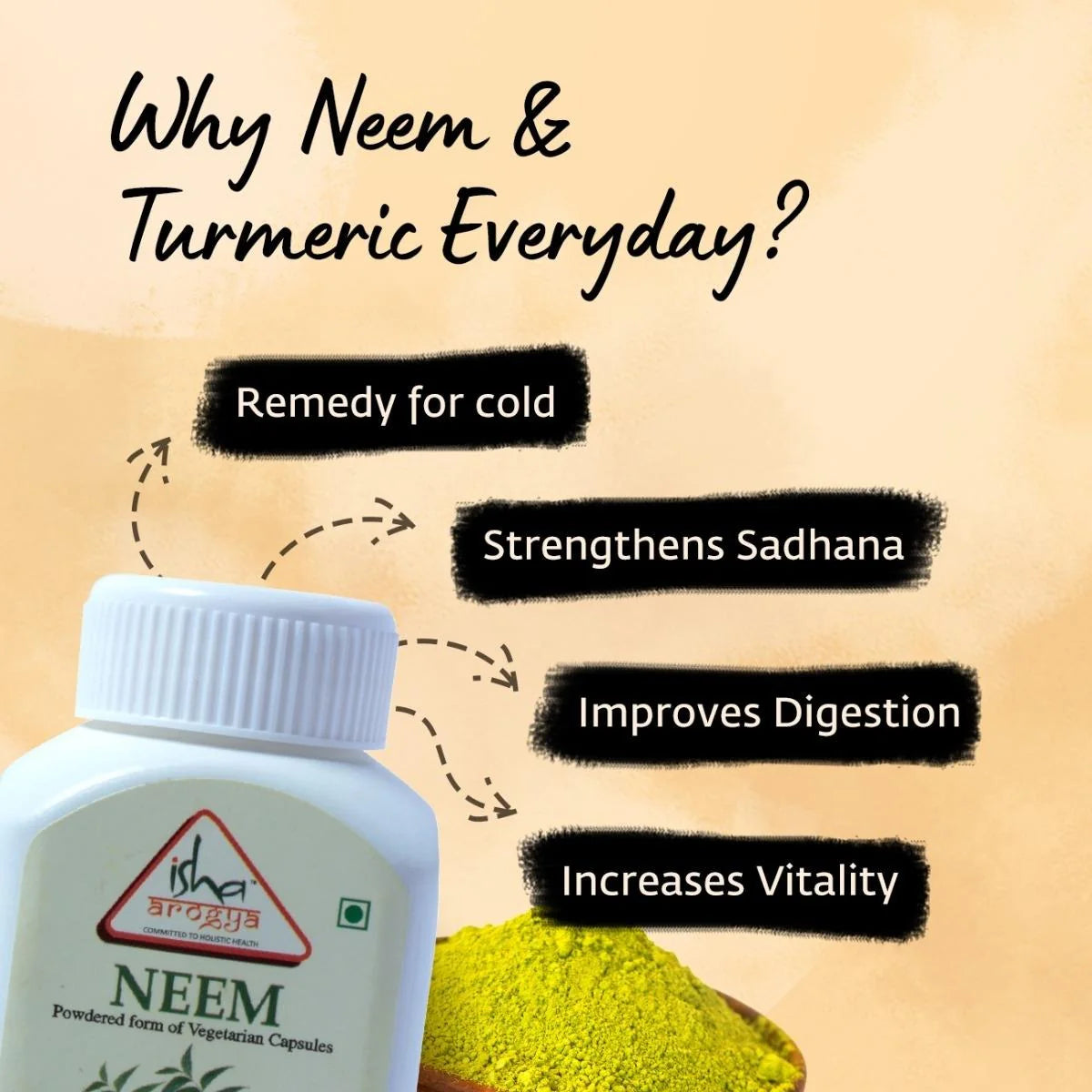 Isha Life Neem and Turmeric Capsules