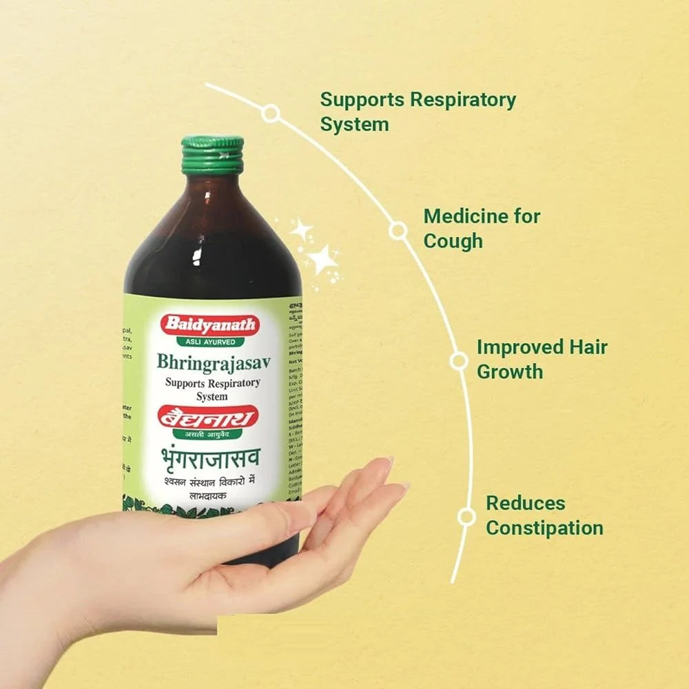 Baidyanath Nagpur Bhringrajasava - 450 ml - Pack of 1