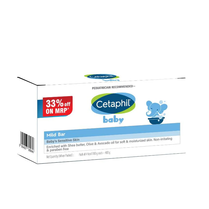 Cetaphil Baby Mild Bar Face & Body For Baby's Sensitive Skin - 75 gm - Pack of 1