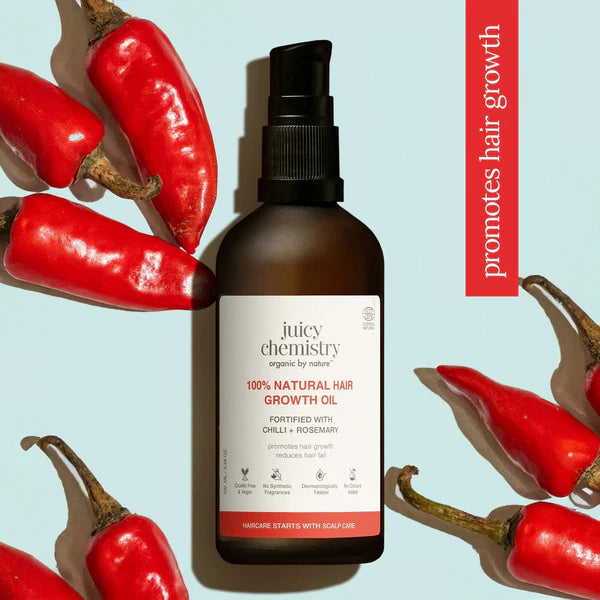 Juicy Chemistry Chilli Horsetail and Blackseed Hair Oil - 30 ml