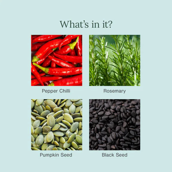 Juicy Chemistry Chilli Horsetail and Blackseed Hair Oil - 30 ml