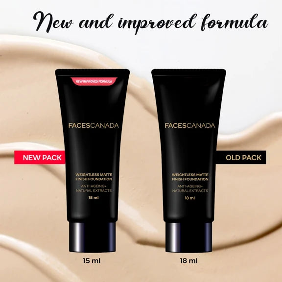 Faces Canada Weightless Matte Finish Foundation-Natural 03 - 15 ml