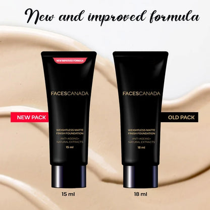 Faces Canada Weightless Matte Finish Foundation-Natural 03 - 15 ml