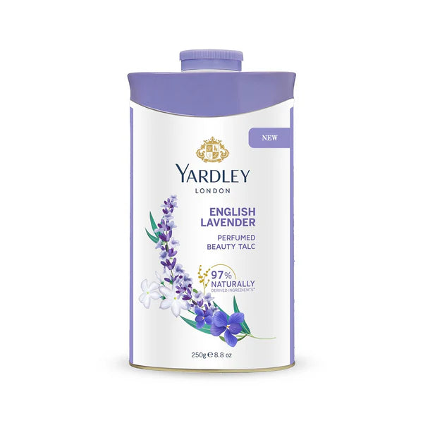 Yardley London English Lavender Perfumed Deodorizing Talc Talcum Powder - 100 gm