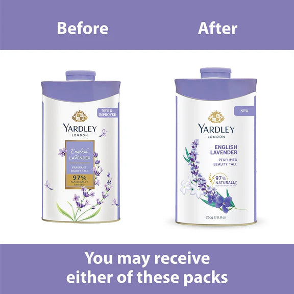 Yardley London English Lavender Perfumed Deodorizing Talc Talcum Powder - 100 gm