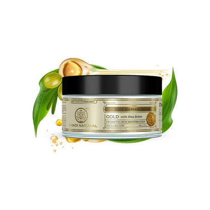 Khadi Natural Gold Herbal Face Massage Cream - 50 gm