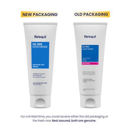 Re'equil Oil Free Moisturizer for Normal & Oily Skin - 100 gm