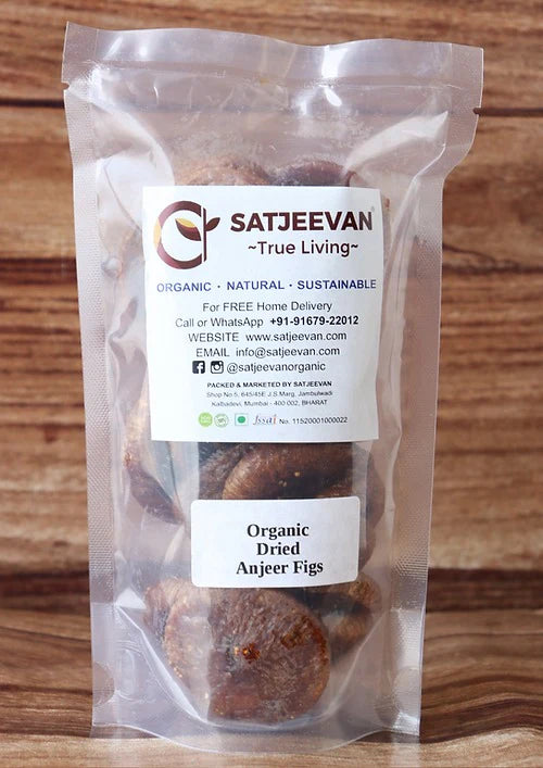 Satjeevan Organic Dried Anjeer Figs - 200 gm