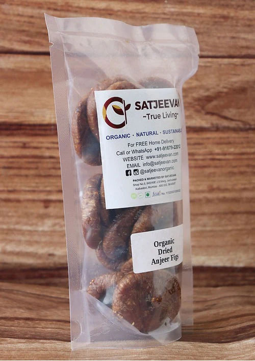 Satjeevan Organic Dried Anjeer Figs - 200 gm