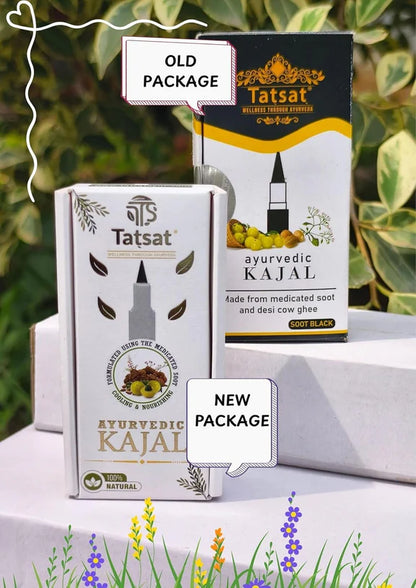 Tatsat 100% Natural Certified Ayurvedic Kajal With Pure Herbs - 2.5 gm