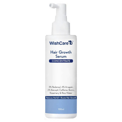 Wishcare Hair Growth Serum Concentrate With 3% Redensyl, 4% Anagain, Rice Water, Biotin - 30 ml - Pack of 1