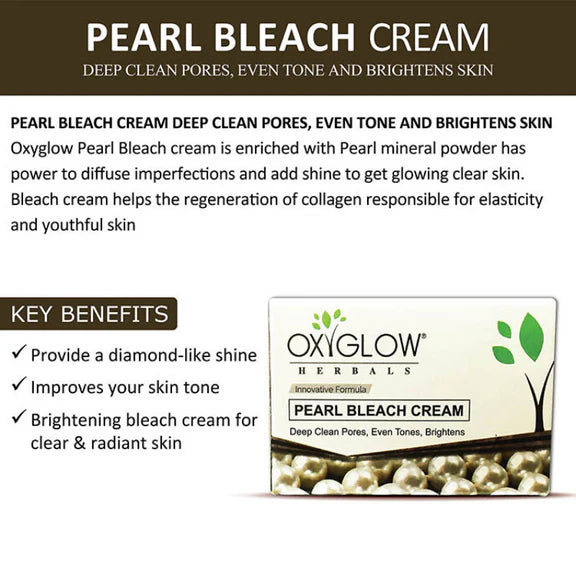 Oxyglow Herbals Pearl Bleach Cream - 50 gm