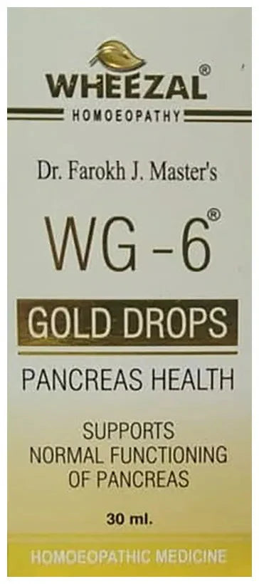 Wheezal Homeopathy WG-6 Gold Drops