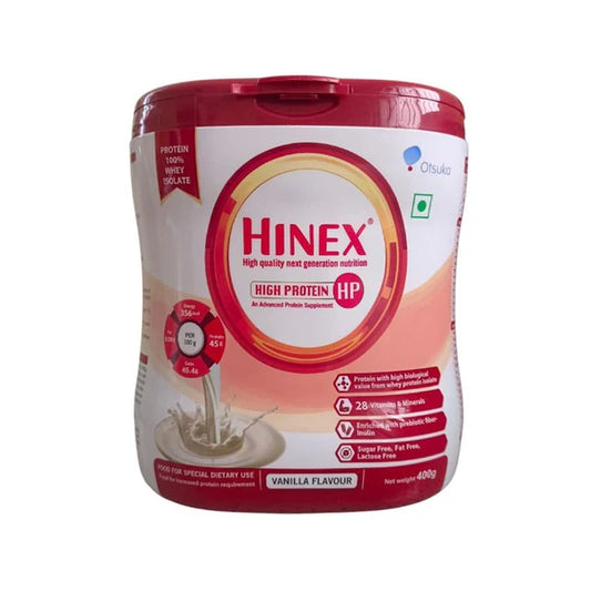 Hinex HP High Protein Powder - Vanilla Flavor - 400 gm
