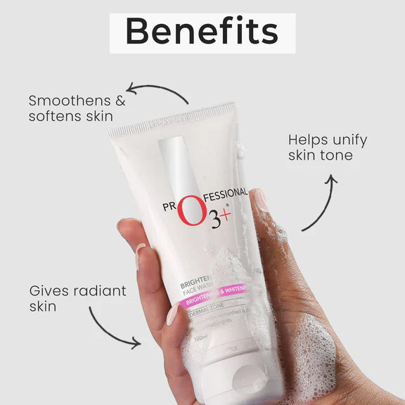 Professional O3+ Brightening & Whitening Face Wash - 50 gm