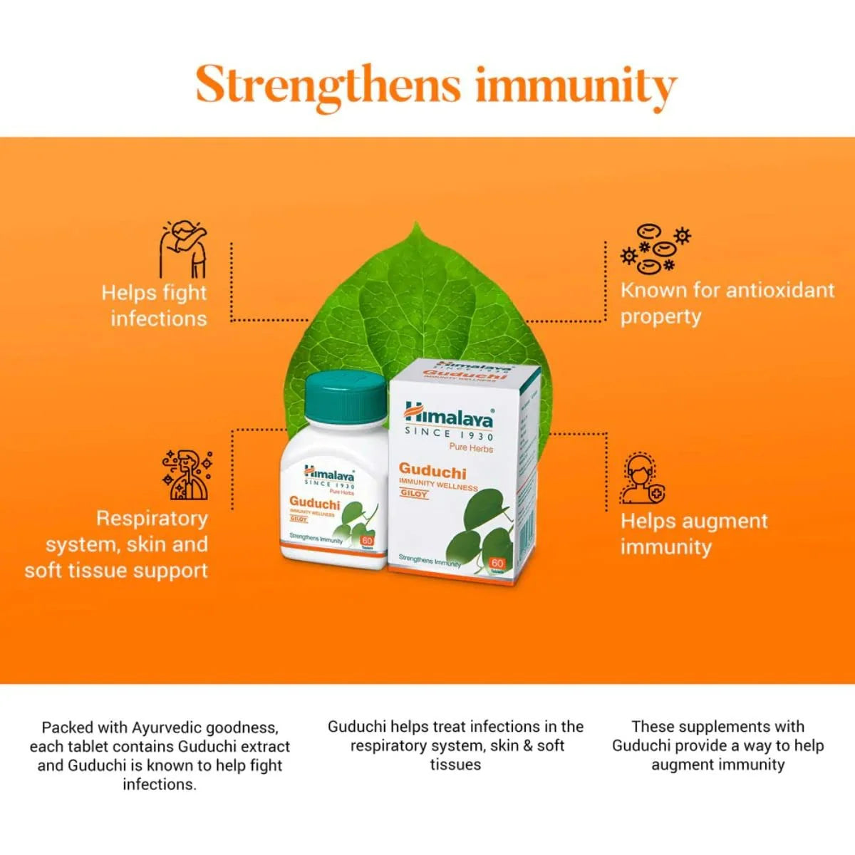 Himalaya Herbals - Guduchi Immunity Wellness -Pack of 1