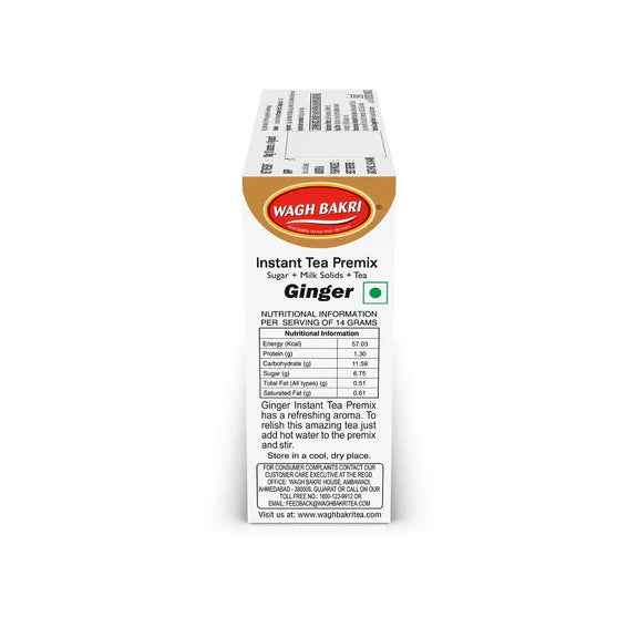 Wagh Bakri Instant Premix Ginger Tea - 140 gm