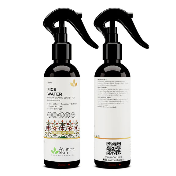 Avimee Herbal Rice Water for Hair and Skin - 200 ml