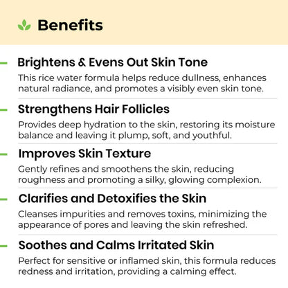 Avimee Herbal Rice Water for Hair and Skin - 200 ml
