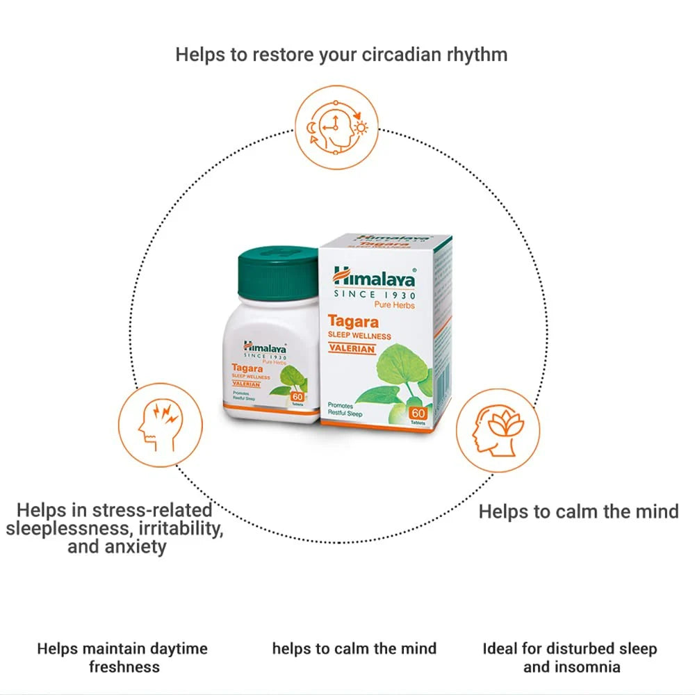 Himalaya Wellness Pure Herbs Tagara Sleep Wellness -Pack of 1