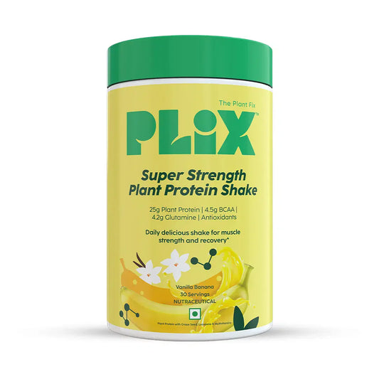 PLIX The Plant Fix Strength Vegan Plant Protein Powder - Vanilla