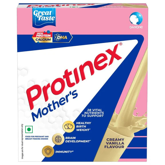 Protinex Mother's Nutritional Mix - Creamy Vanilla Flavour | With 28 Vital Nutrients to Support Healthy Birth Weight, Brain Development & Immunity - 200 gm