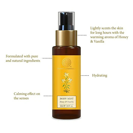Forest Essentials Body Mist Honey & Vanilla