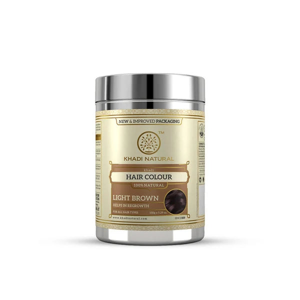 Khadi Natural Herbal Light Brown Herbal Hair Colour - 150 gm