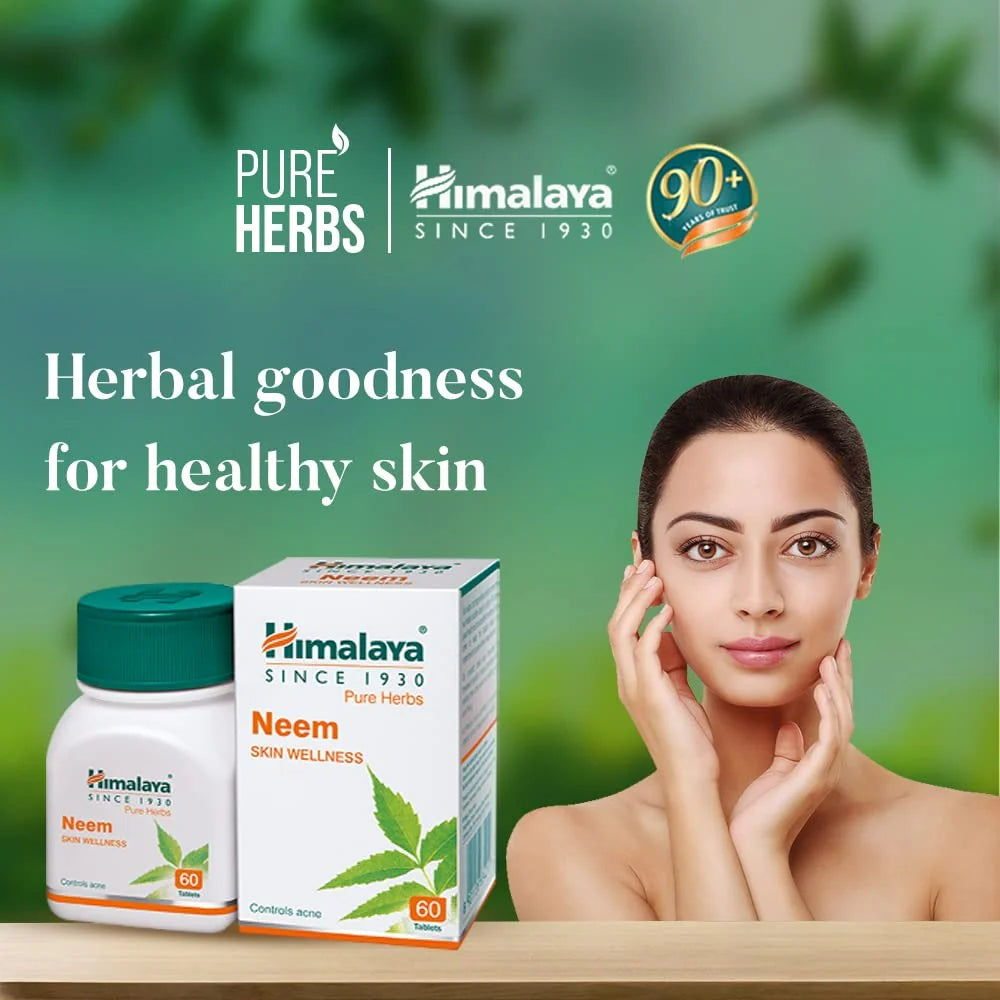 Himalaya Wellness Pure Herbs Neem Skin Wellness Tablets