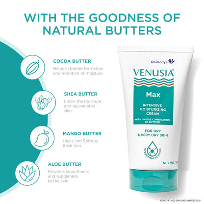Dr. Reddy's Venusia Max Intensive Moisturizing Cream - 150 gm