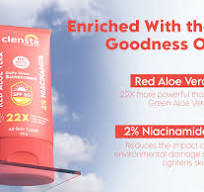 Red Aloe Vera Daily Glow Sunscreen With 2% Niacinamide and SPF 50 PA++++