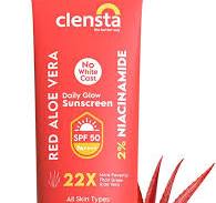 Red Aloe Vera Daily Glow Sunscreen With 2% Niacinamide and SPF 50 PA++++