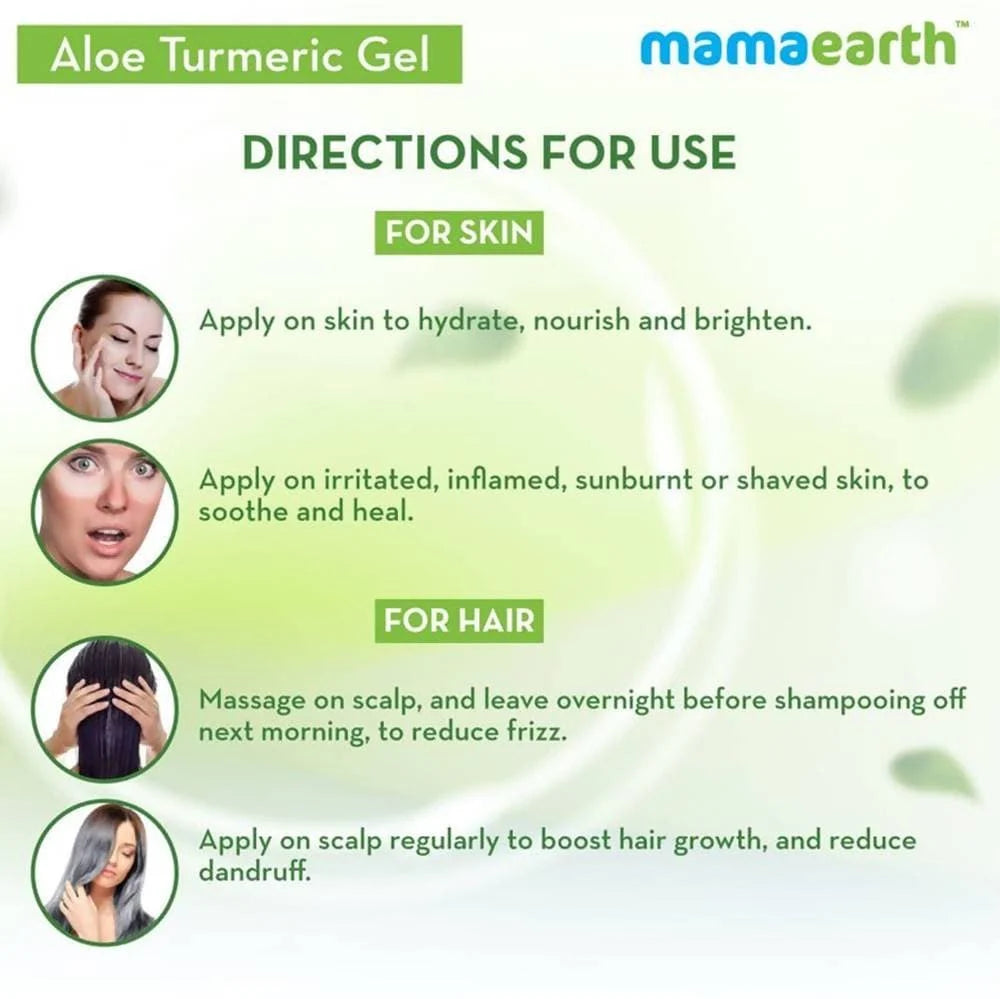 Mamaearth Aloe Turmeric Gel For Skin & Hair