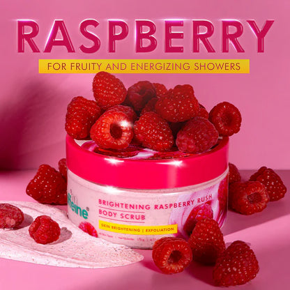 mcaffeine Brightening Raspberry Rush Body Scrub Removes Tan & Brightens Skin - 175 gm