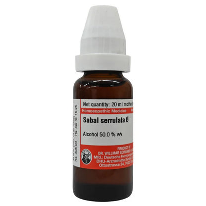 Dr. Willmar Schwabe Germany Sabal Serrulata Mother Tincture Q - 20 ml