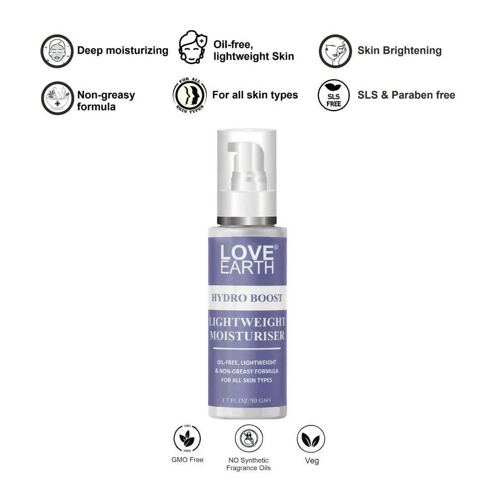 Love Earth Hydro Boost Light Weight Moisturizer - 50 gm