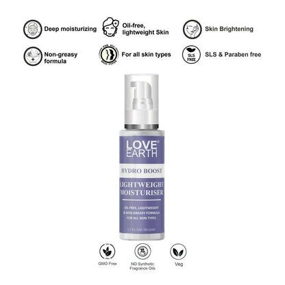Love Earth Hydro Boost Light Weight Moisturizer - 50 gm