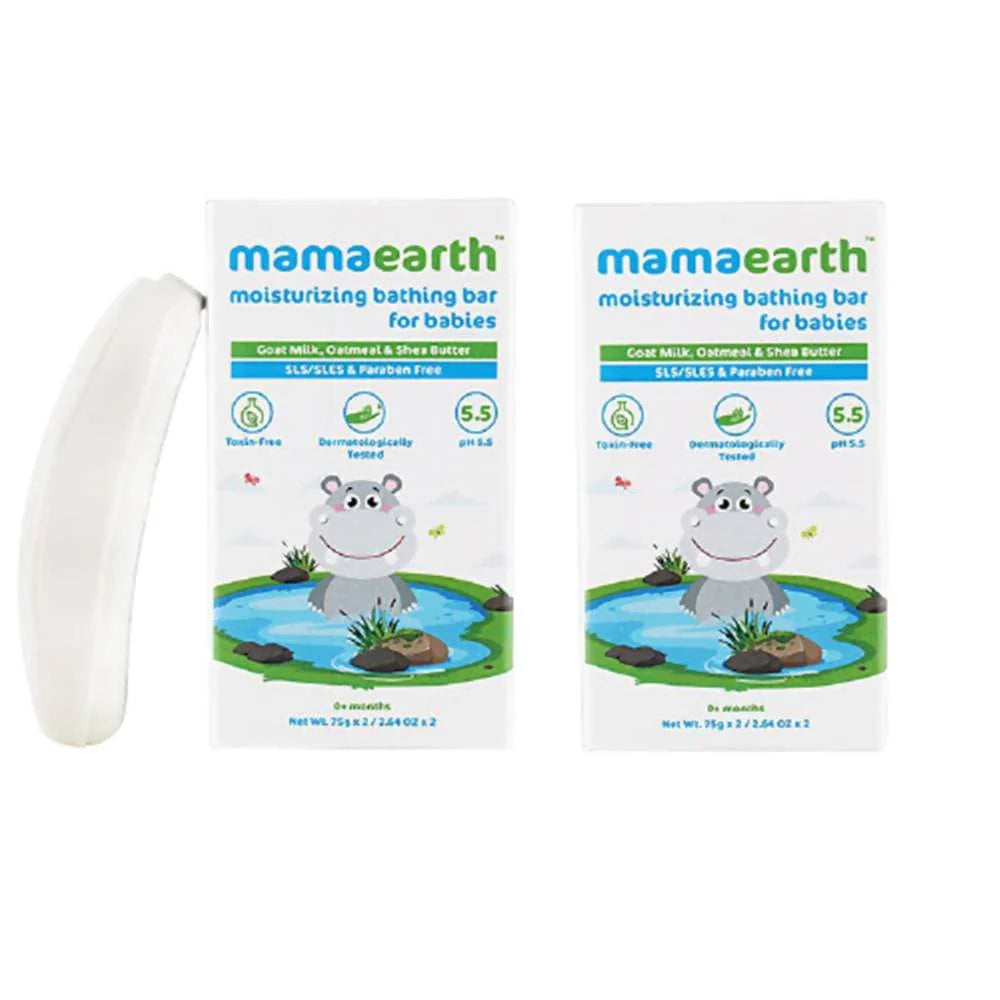 Mamaearth Moisturizing Bathing Bar Soap For Babies -Pack of 2